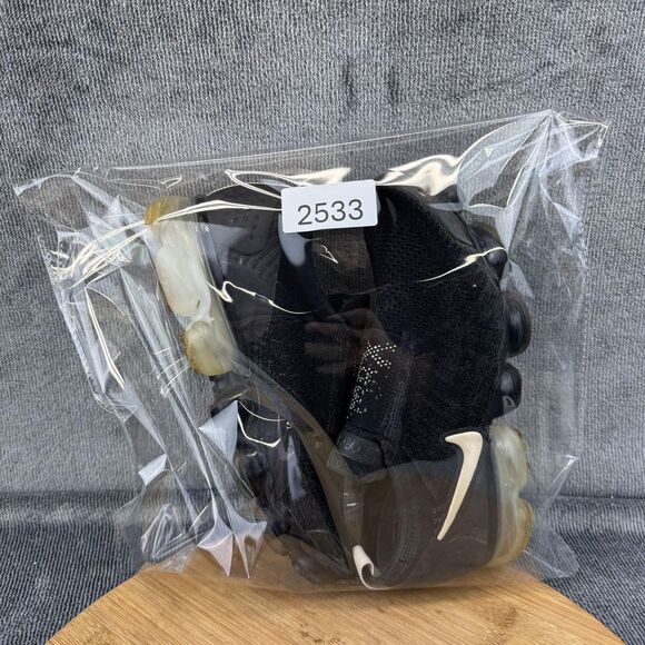 Nike Air Vapormax Flyknit Moc 2 Shoes Mens Size 5.5 Black Running AH7006-002 - Picture 10 of 10